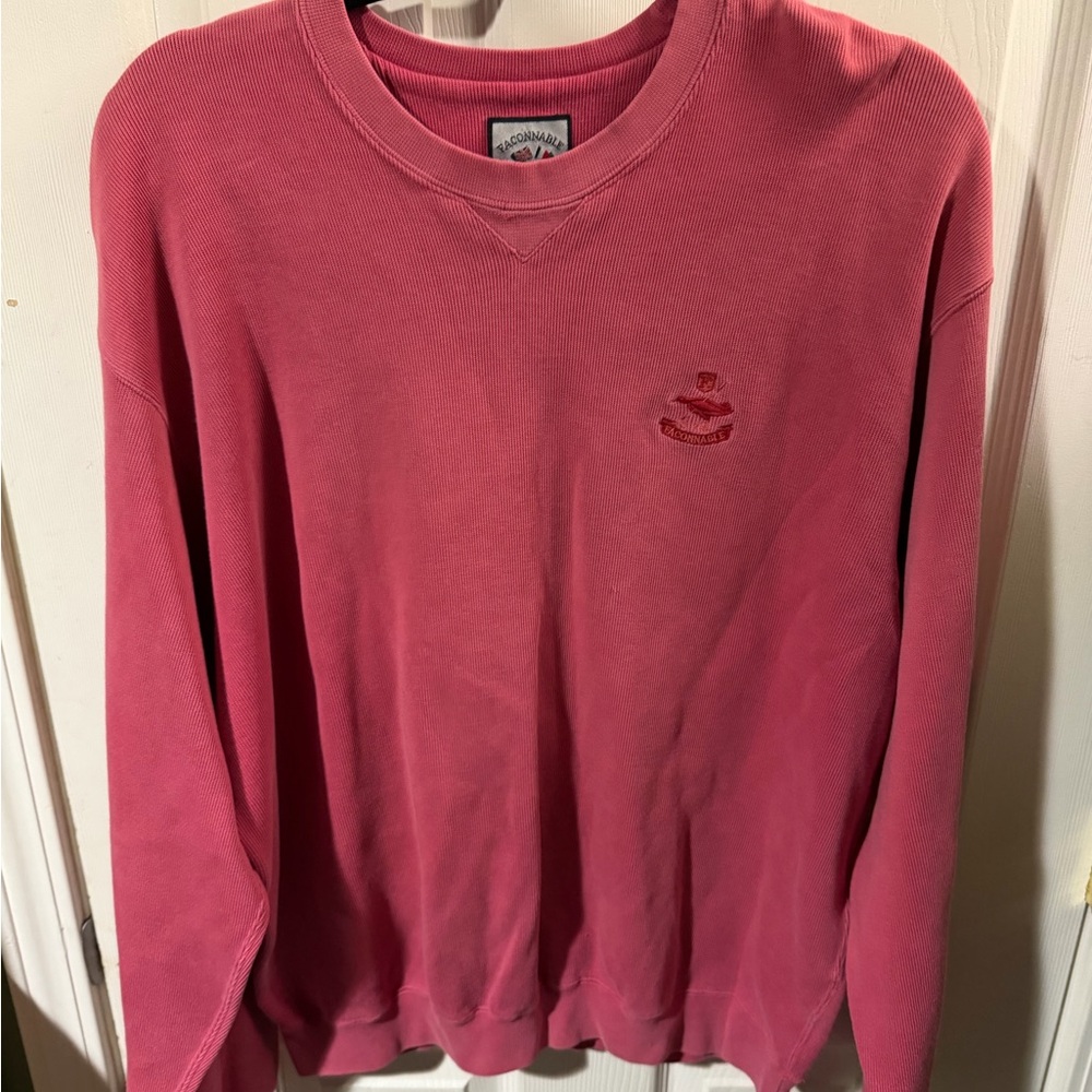 ❣️🤙🏽Faconnable Men's Pink Crewneck Sweater